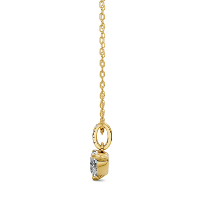 Pave Bail Heart Pendant