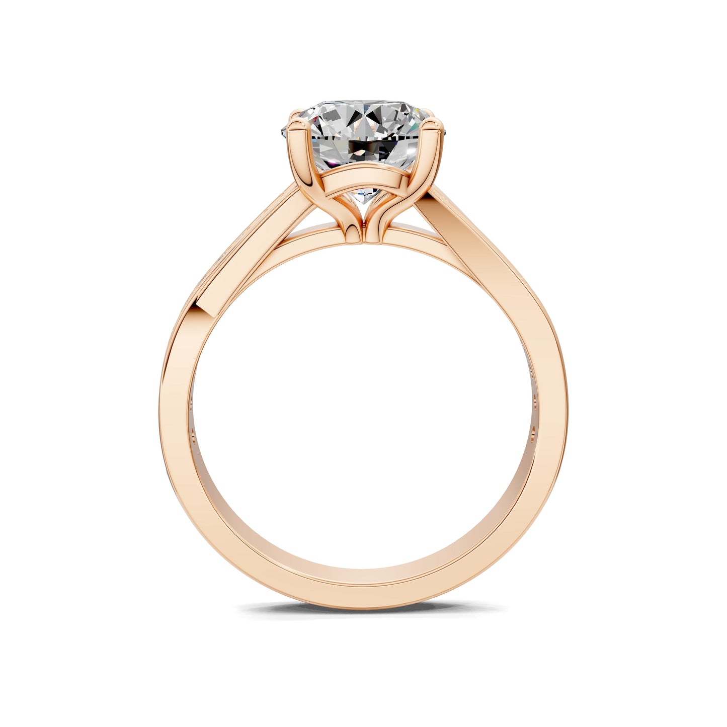 Victoria Split Shank Pave Engagement Ring