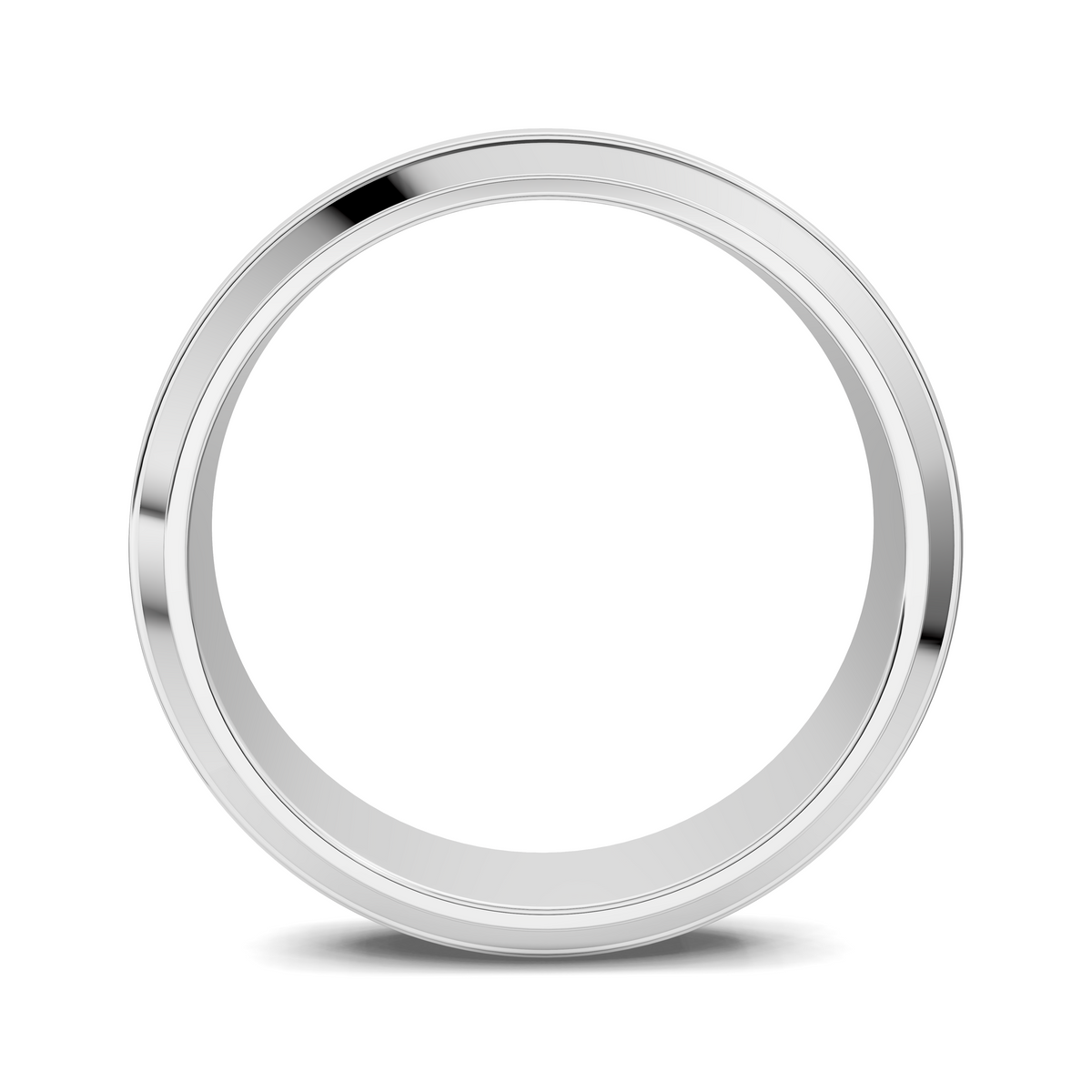 James Matte Beveled Band