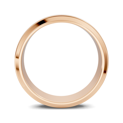 James Matte Beveled Band
