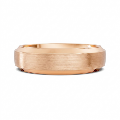 James Matte Beveled Band