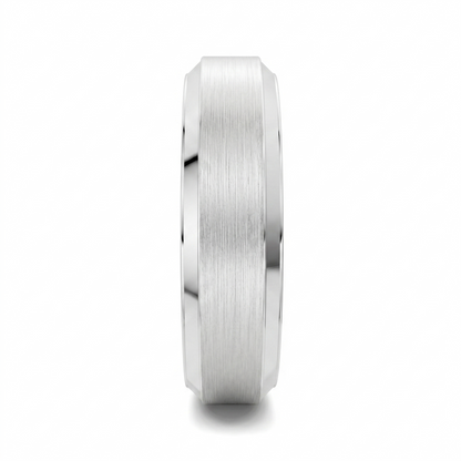 James Matte Beveled Band