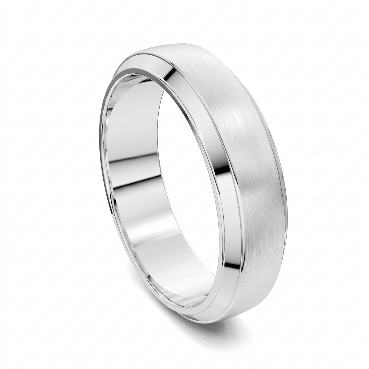 James Matte Beveled Band
