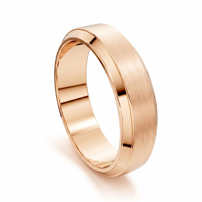 James Matte Beveled Band