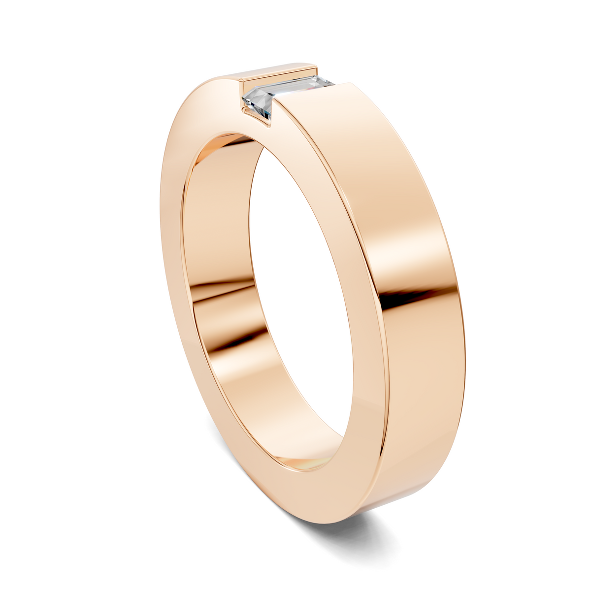 Zachary Baguette Diamond Band