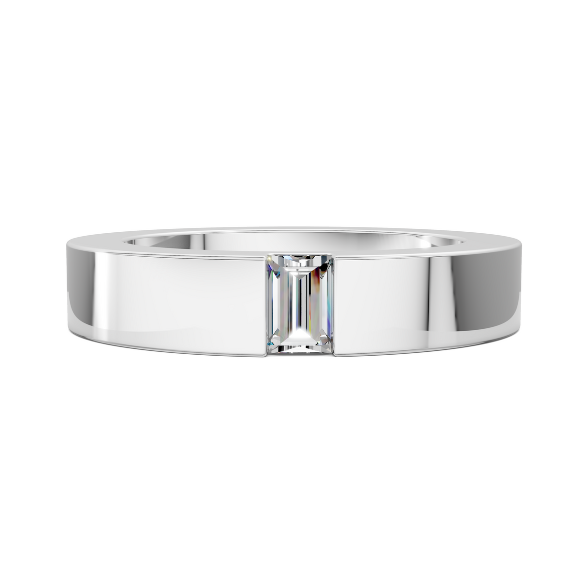 Zachary Baguette Diamond Band