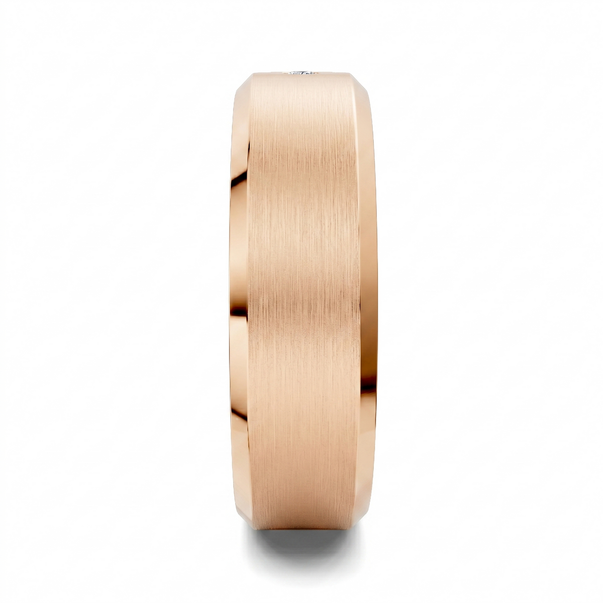 Andrew Matte Beveled Diamond Band
