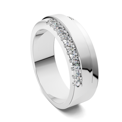 Joshua Offset Diamond Band