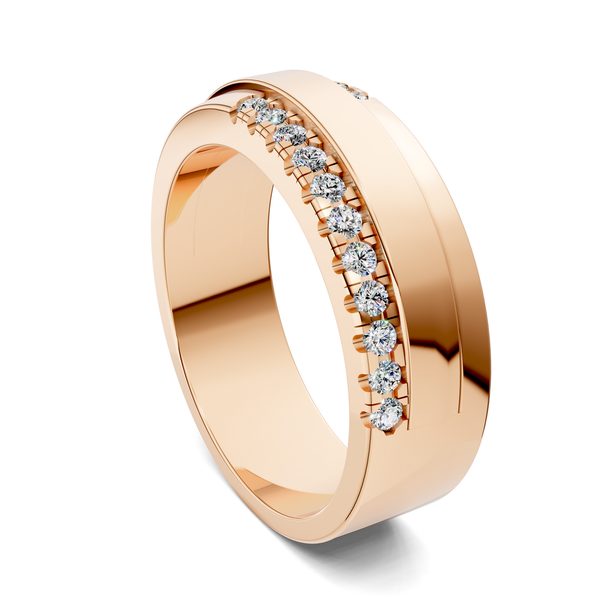 Joshua Offset Diamond Band