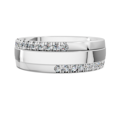 Joshua Offset Diamond Band
