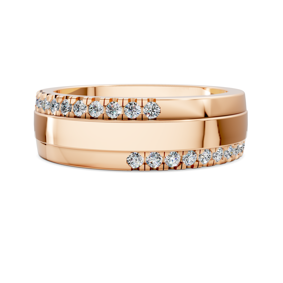 Joshua Offset Diamond Band