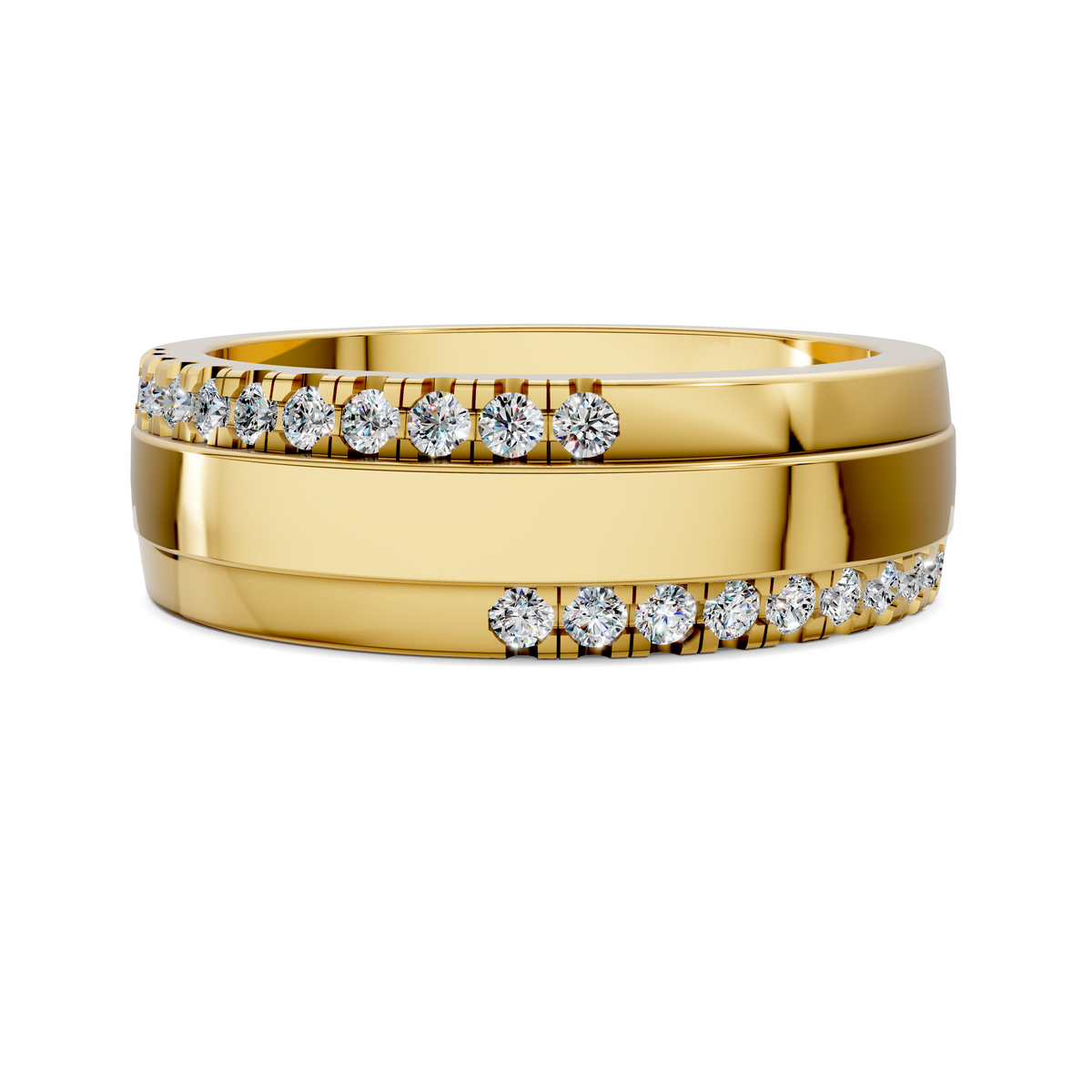 Joshua Offset Diamond Band