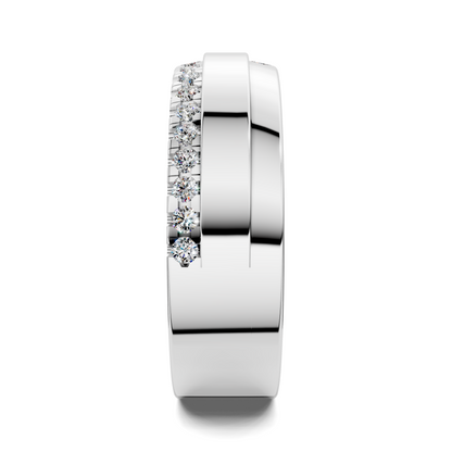 Joshua Offset Diamond Band