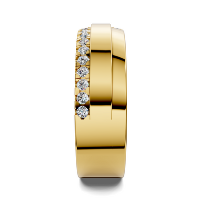 Joshua Offset Diamond Band