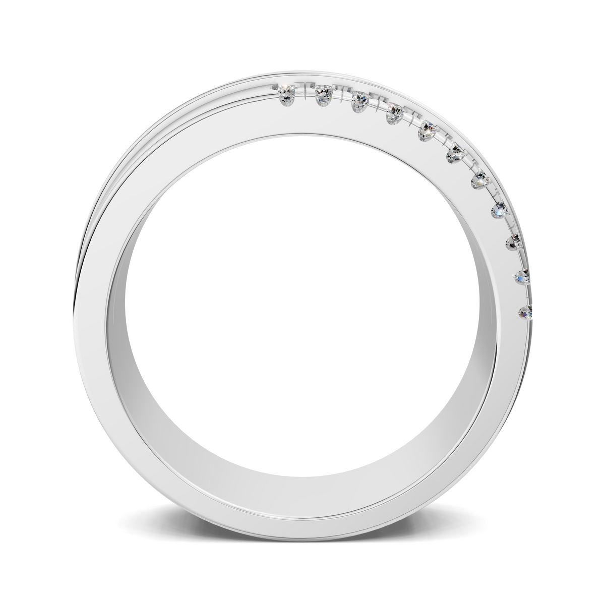 Joshua Offset Diamond Band
