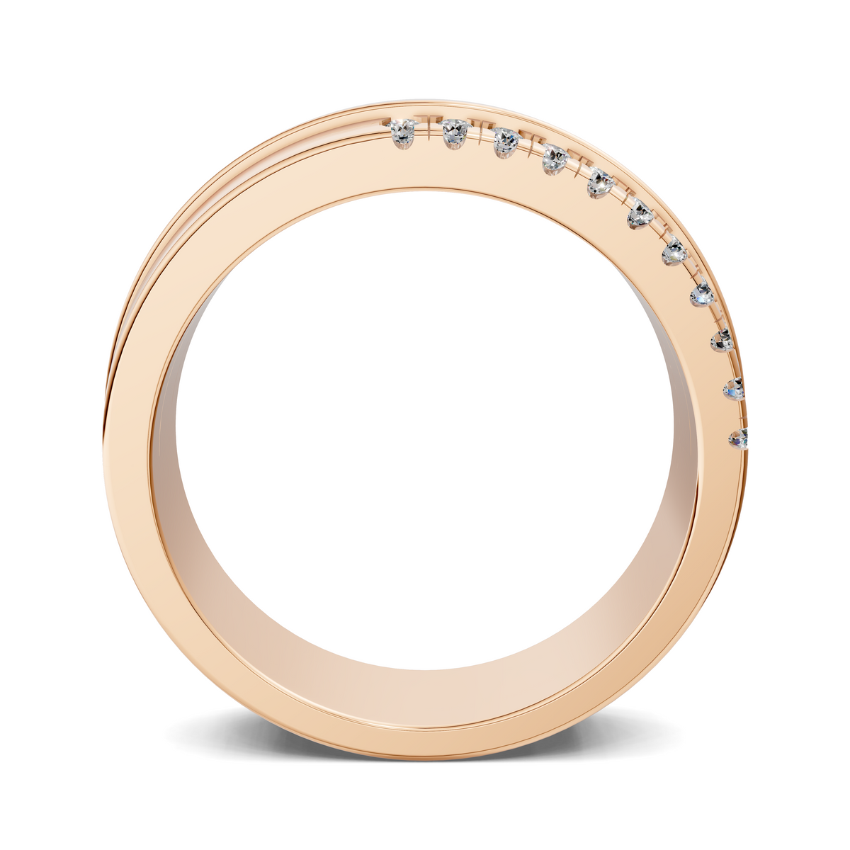 Joshua Offset Diamond Band