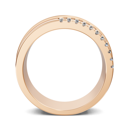 Joshua Offset Diamond Band