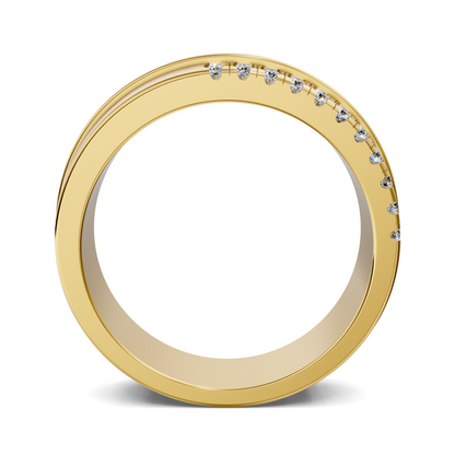Joshua Offset Diamond Band