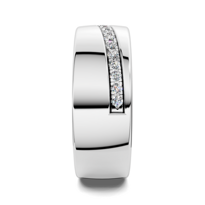 Jacob Diagonal Channel Diamond Band