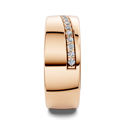 Jacob Diagonal Channel Diamond Band