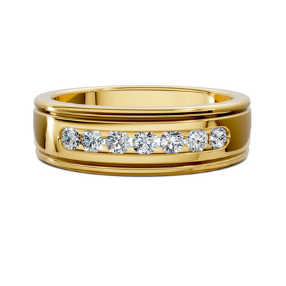 Christopher Satin Diamond Band