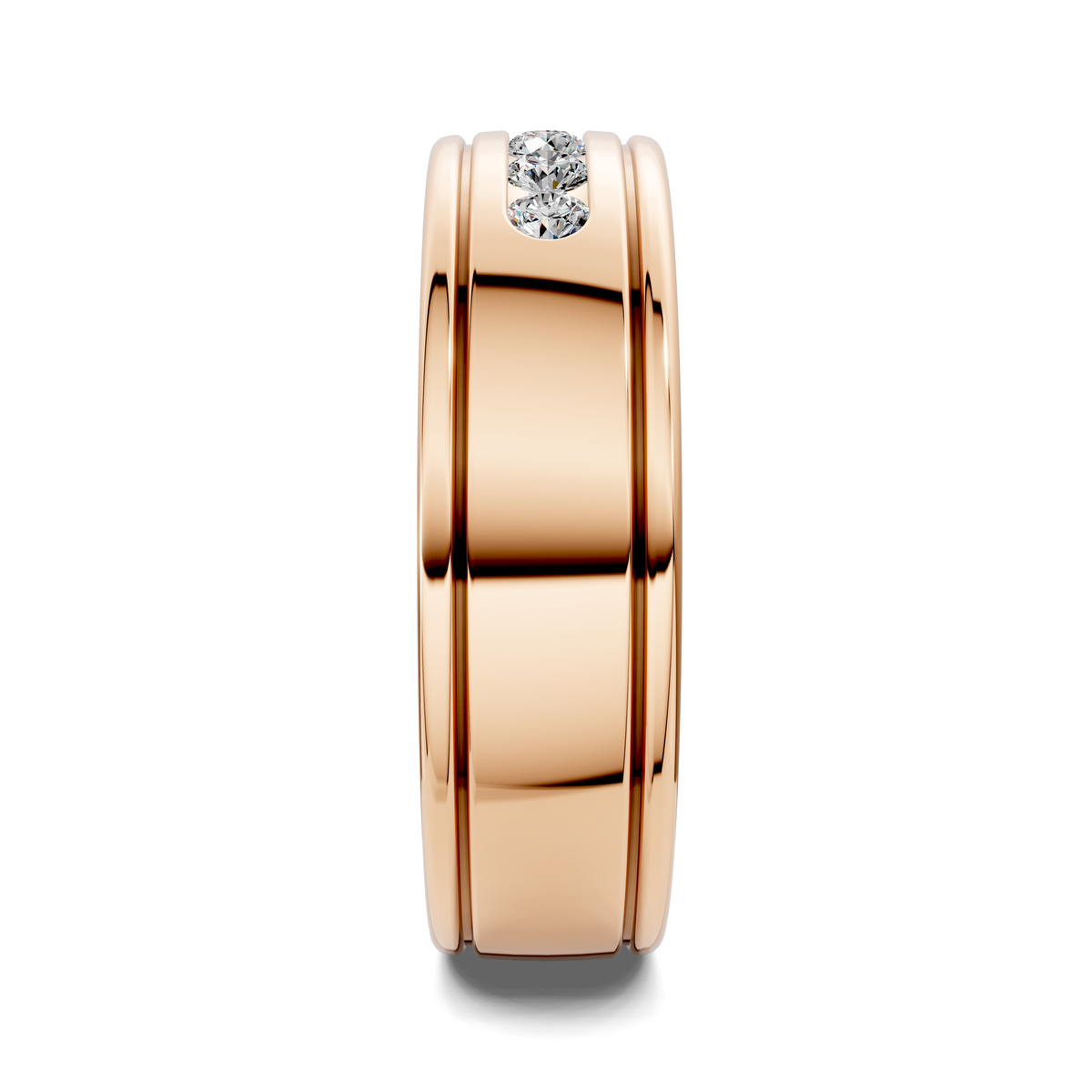 Christopher Satin Diamond Band