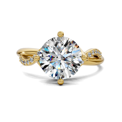 Morgan Twisted Pave Engagement Ring