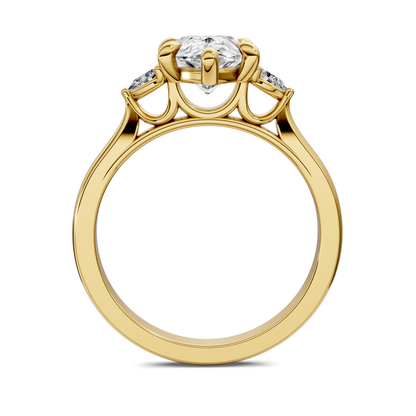 Alivia Three Stone Classic Ring