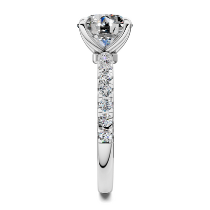 Tessa Scalloped Pavé Ring