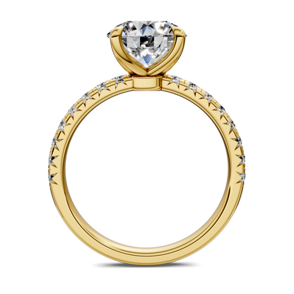 Tessa Scalloped Pavé Ring