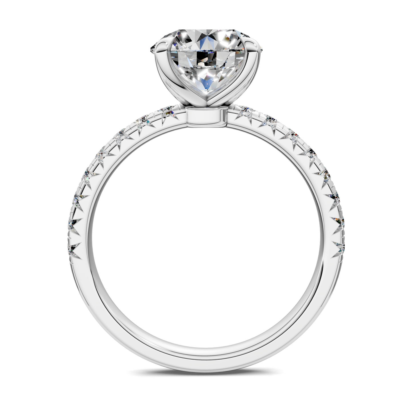 Tessa Scalloped Pavé Ring