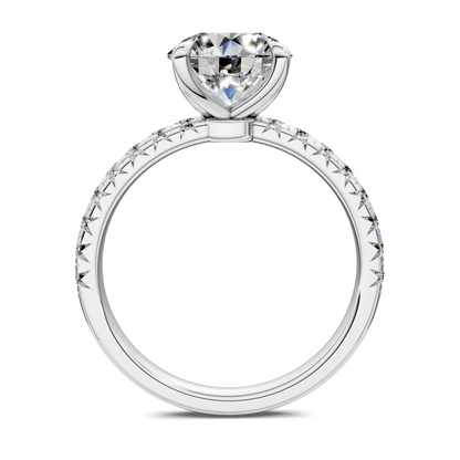 Tessa Scalloped Pavé Ring