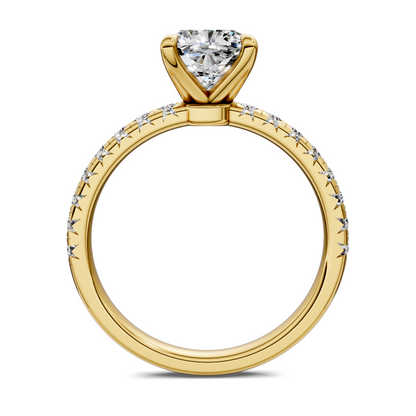 Tessa Scalloped Pavé Ring