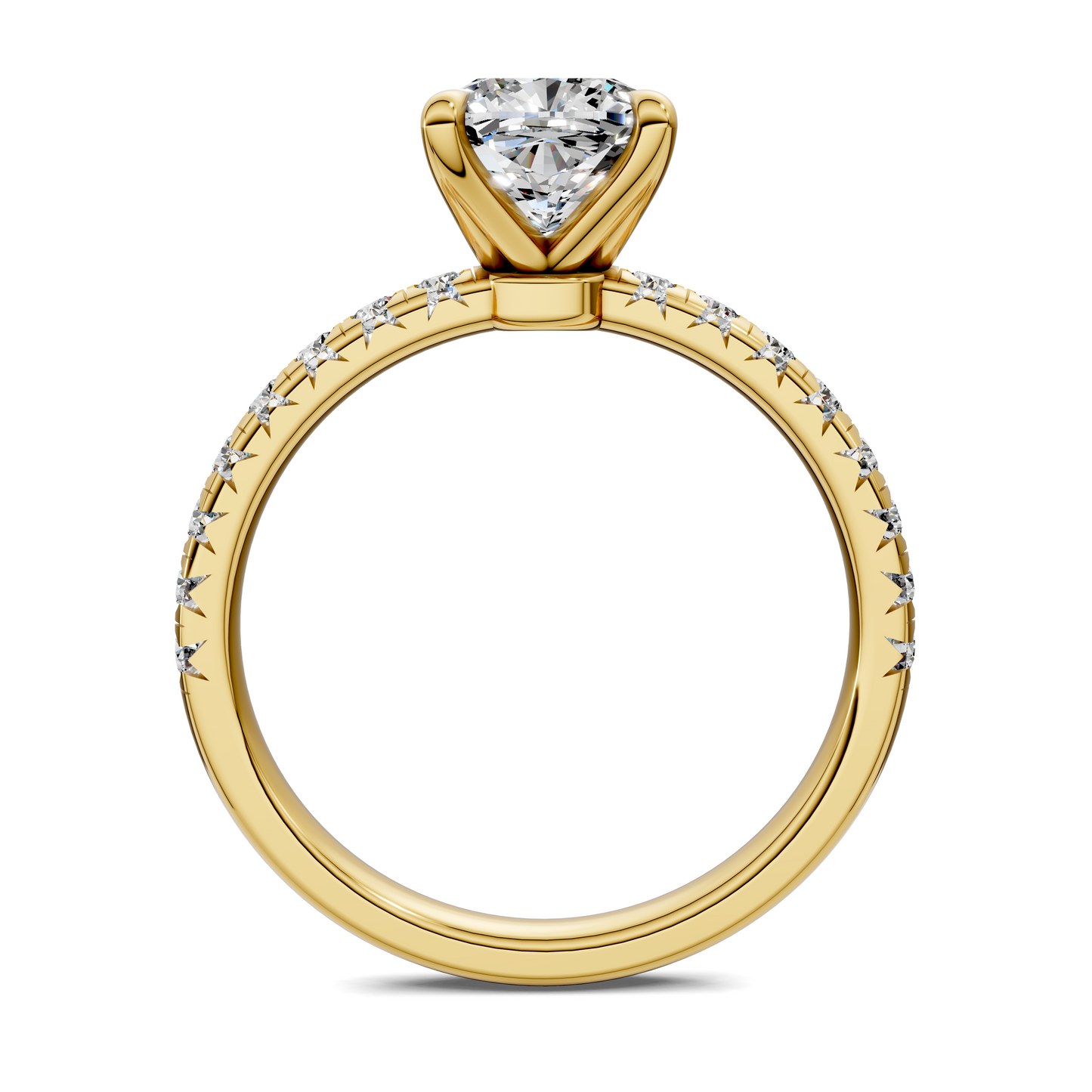 Tessa Scalloped Pavé Ring