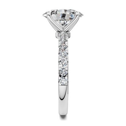 Tessa Scalloped Pavé Ring
