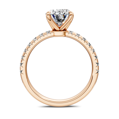 Tessa Scalloped Pavé Ring
