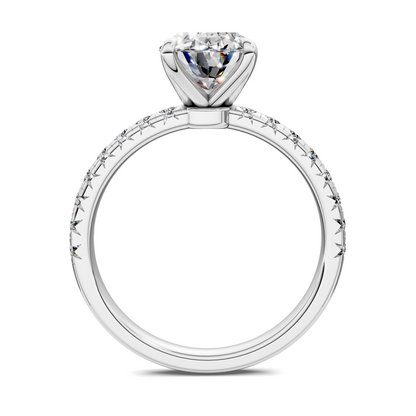 Tessa Scalloped Pavé Ring