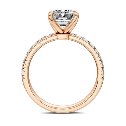 Tessa Scalloped Pavé Ring