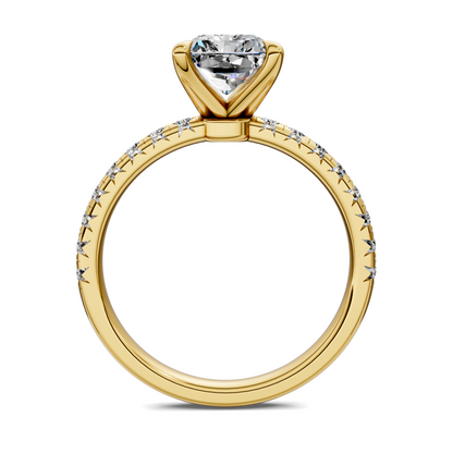 Tessa Scalloped Pavé Ring