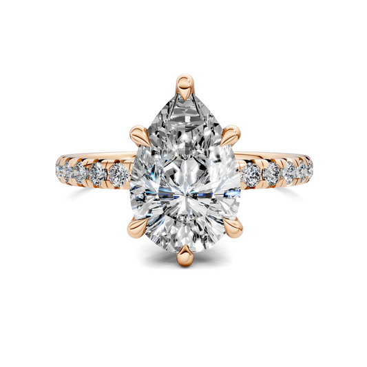 Tessa Scalloped Pavé Ring