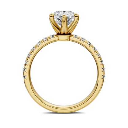 Tessa Scalloped Pavé Ring