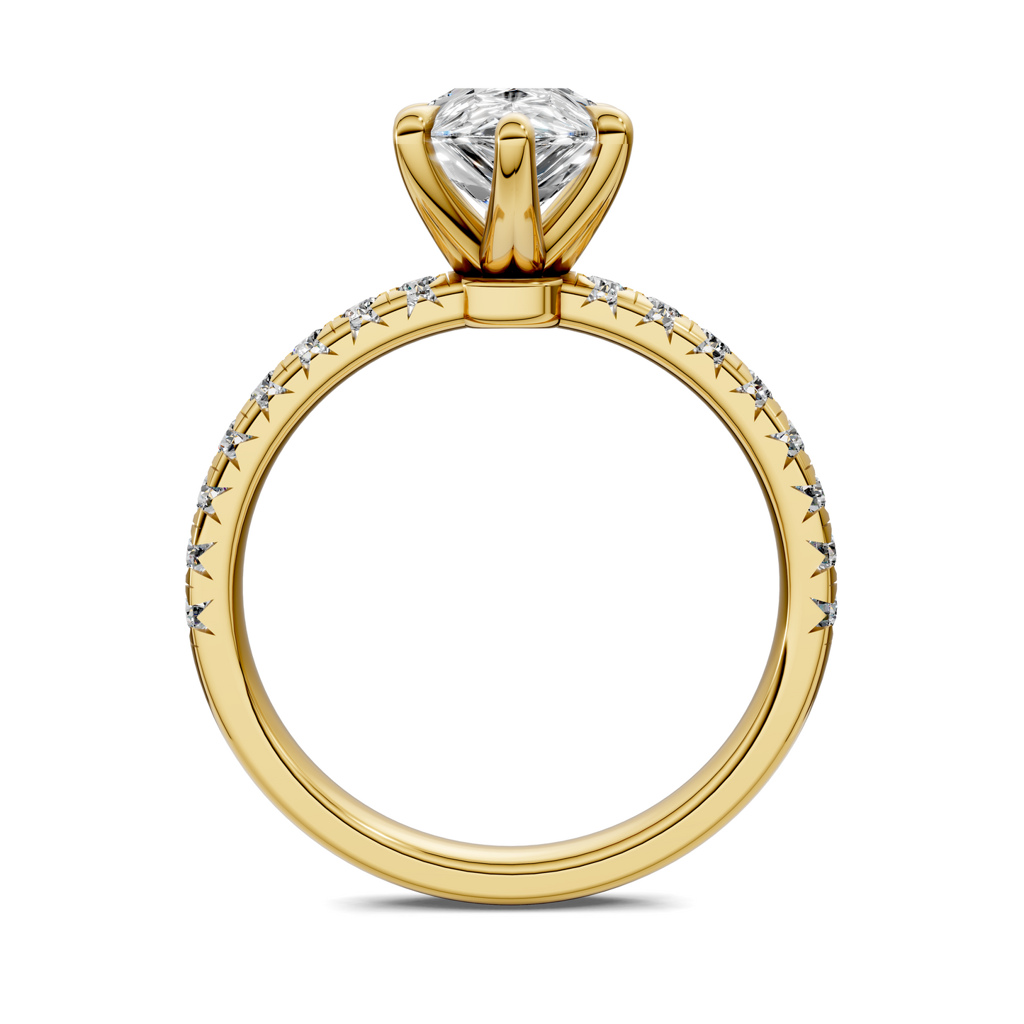Tessa Scalloped Pavé Ring