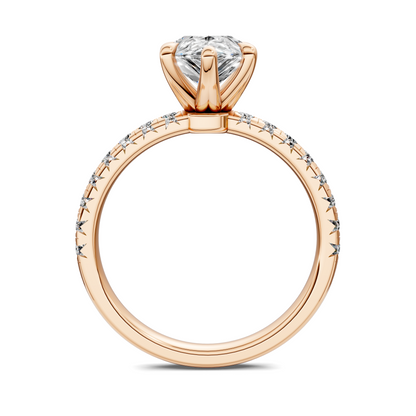 Tessa Scalloped Pavé Ring