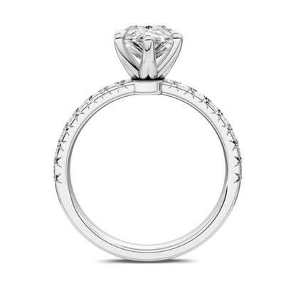 Tessa Scalloped Pavé Ring