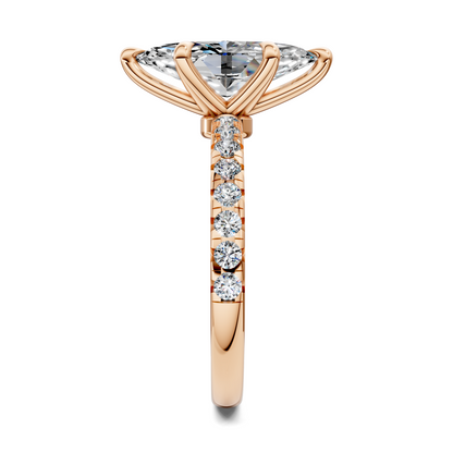 Tessa Scalloped Pavé Ring