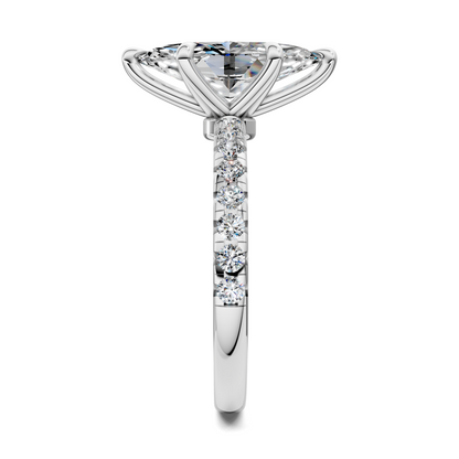 Tessa Scalloped Pavé Ring