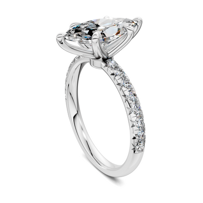 Tessa Scalloped Pavé Ring
