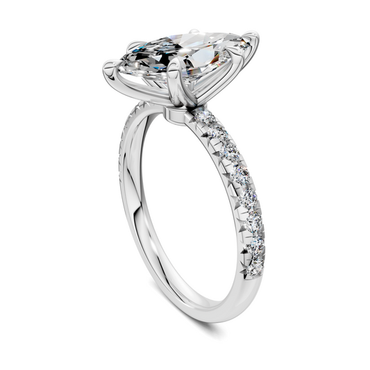Tessa Scalloped Pavé Ring