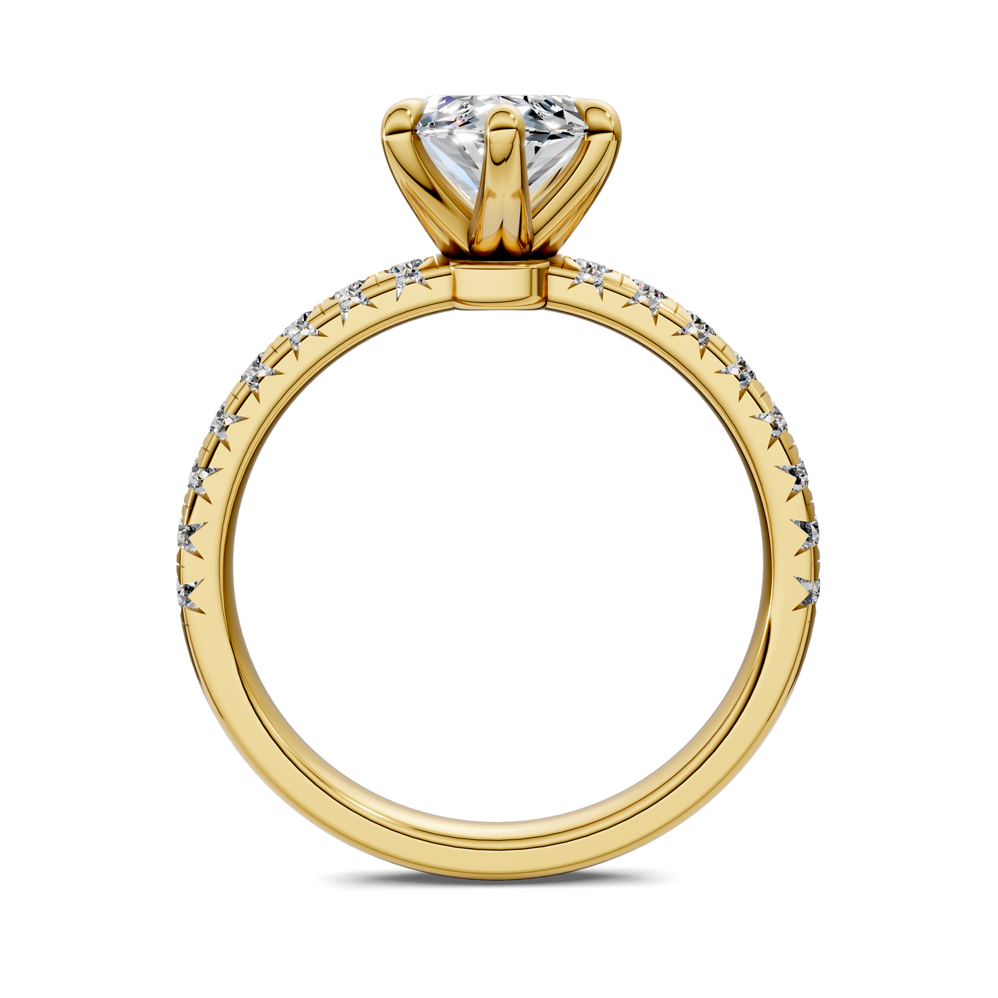 Tessa Scalloped Pavé Ring