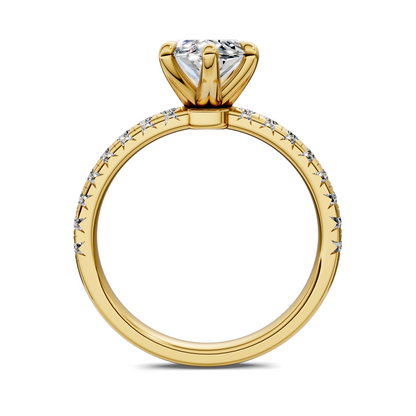 Tessa Scalloped Pavé Ring